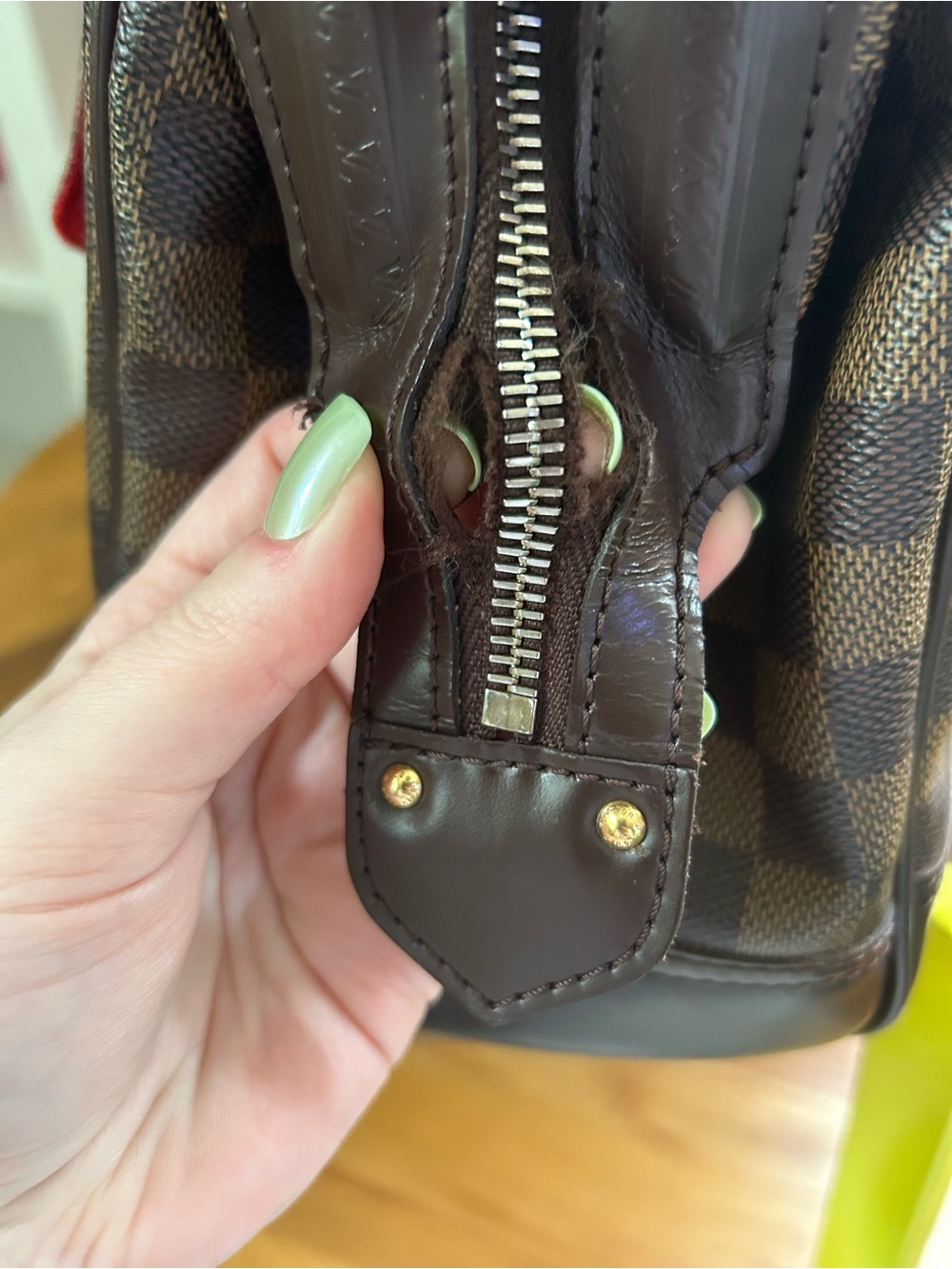 Louis Vuitton Damier Knightsbridge Bag - Needs Repair - Picture 8 of 12